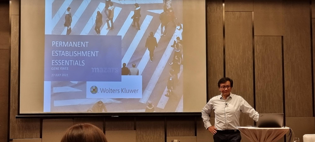 Gene Kwee speaks at Wolters Kluwer’s Permanent Establishment Essentials Workshop